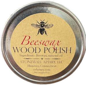 Beeswax wood polish - 8 oz - retail