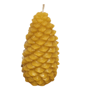 Candle - pine cone, large - retail